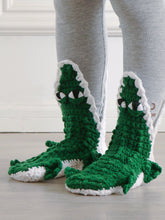 Handmade Socks Christmas Funny Knit Crocodile Socks