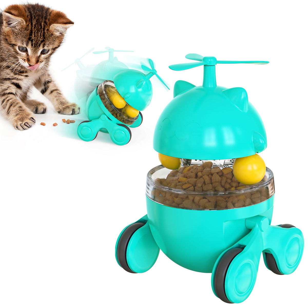 Cat Pet Toy Leaking Food Carousel Pet Toy Car