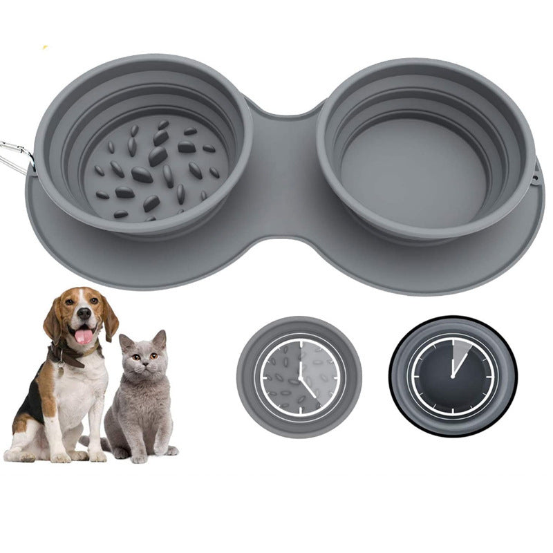 Collapsible Pet Food Bowl Portable Travel Pet Feeding Bowl