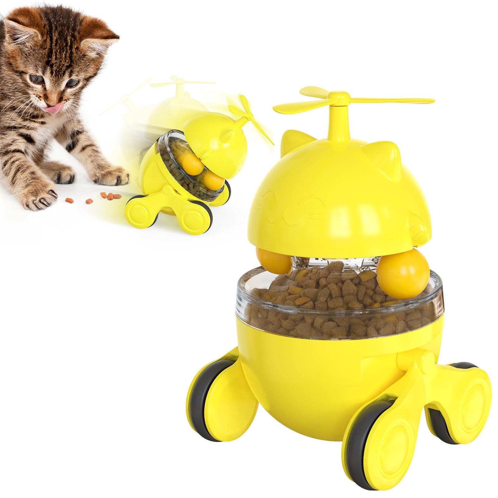 Cat Pet Toy Leaking Food Carousel Pet Toy Car